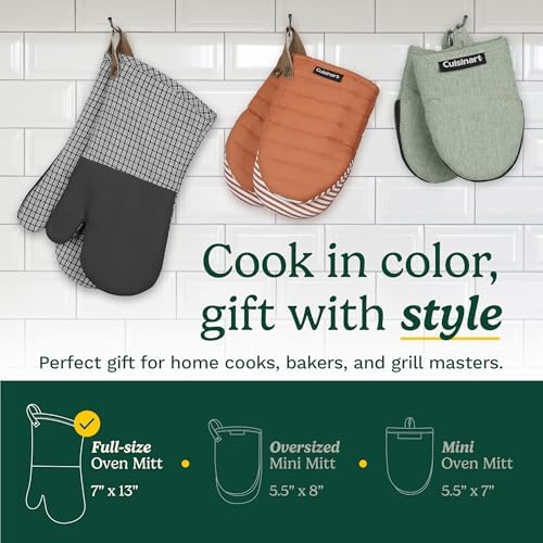 Cuisinart Chambray Oven Mitt Set