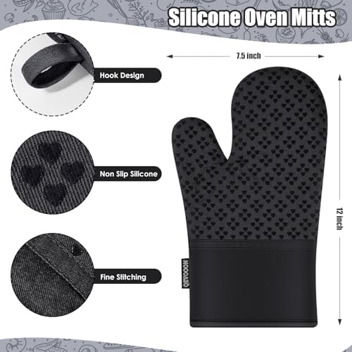 Qevooon 100 Cotton Kitchen Tasks Set - Heat-Resistant Durable in the Kitchen