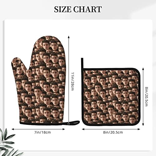 Custom Face Oven Mitts for Mom Dad Family
