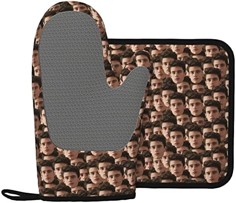 Custom Face Oven Mitts for Mom Dad Family