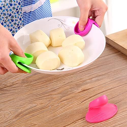 Double silicone oven mitts