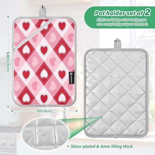 Cldeci Oven Mitt Heat Resistant Potholders
