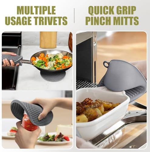 Rorecay Oven Mitts and Pot Holders Sets