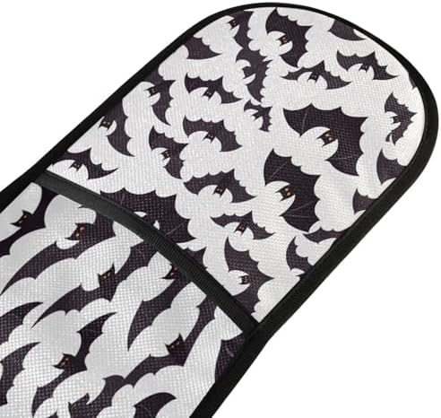 Quteprint Halloween Black Bats Oven Mitts 7 x 35