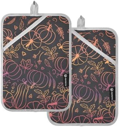 Large Heat-Resistant Pot Holders Halloween-Manner