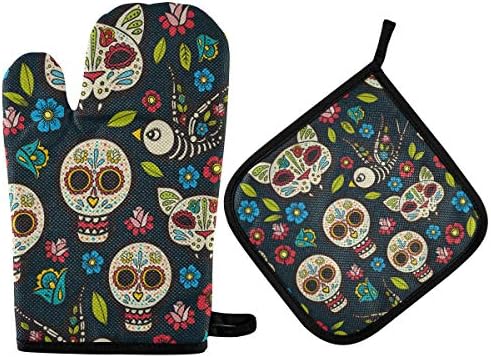 Home Kitchen Halloween Oven Mitts