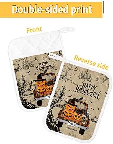 Halloween Creepy Kitchen Potholders 5PCS Set