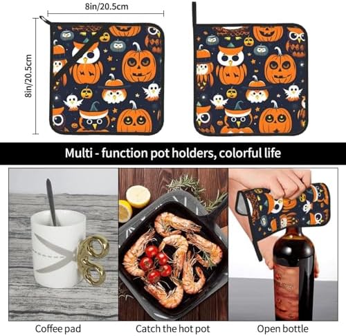 Halloween Owl Ghost Pumpkins