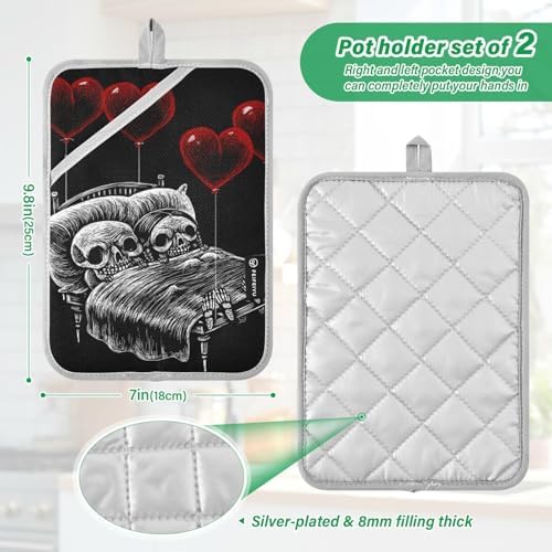Love Oven Halloween 2-Piece Pot Holder Set