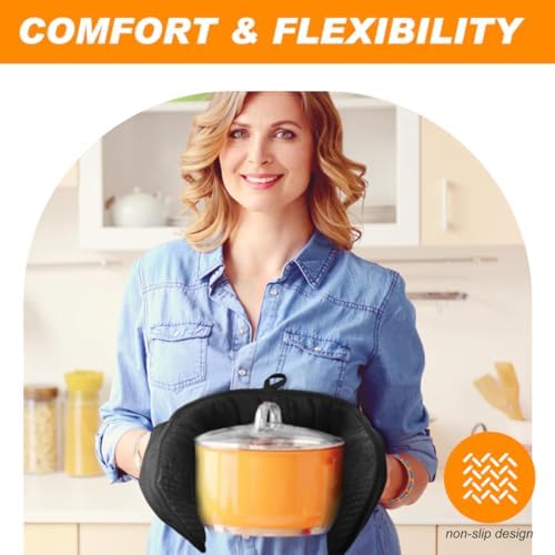 Thick Heat-Resistant Oven Mitt with Non-Slip