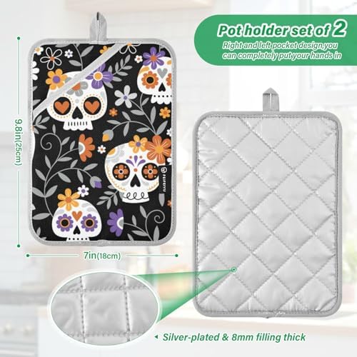 Two-Piece Halloween Potholders for Kitchen Dynamics
