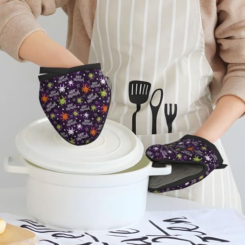 Mini Silicone Oven Mitts Halloween Heat-Resistant Kitchen Mitts