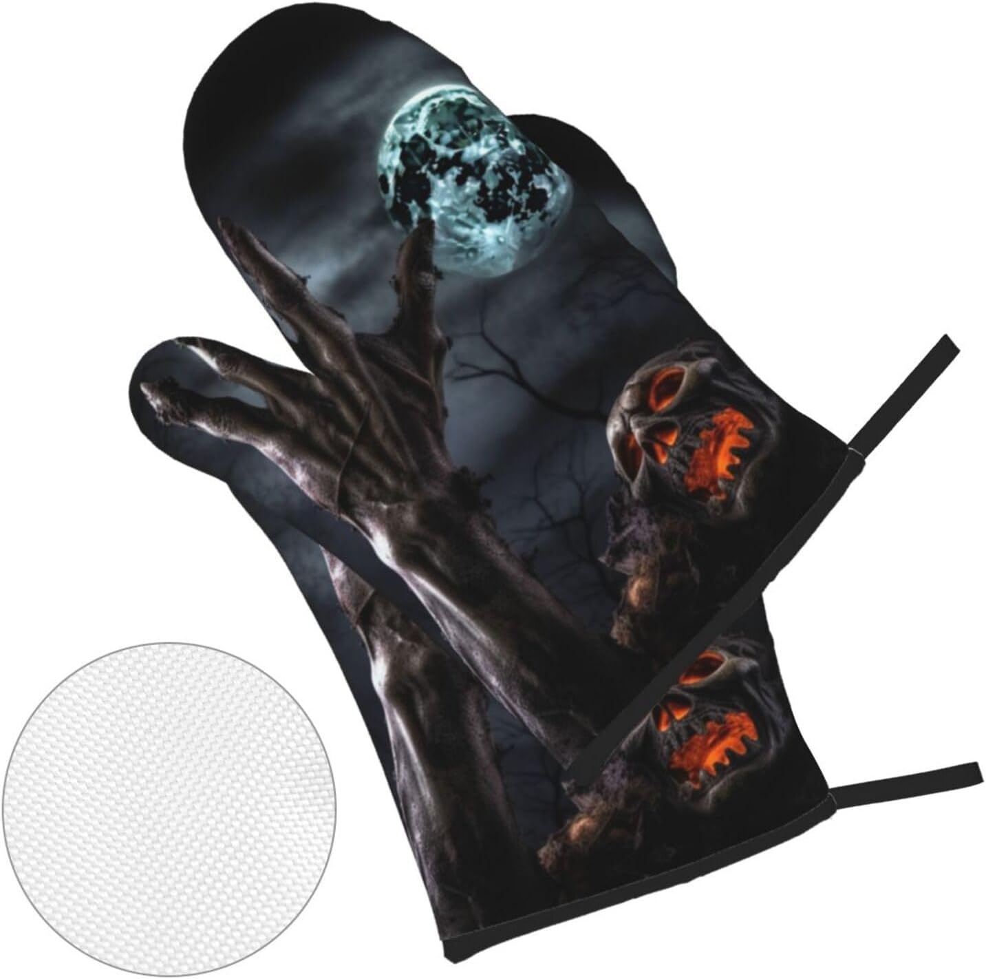 HD Halloween Zombie printed Oven Mitts Pot Holders