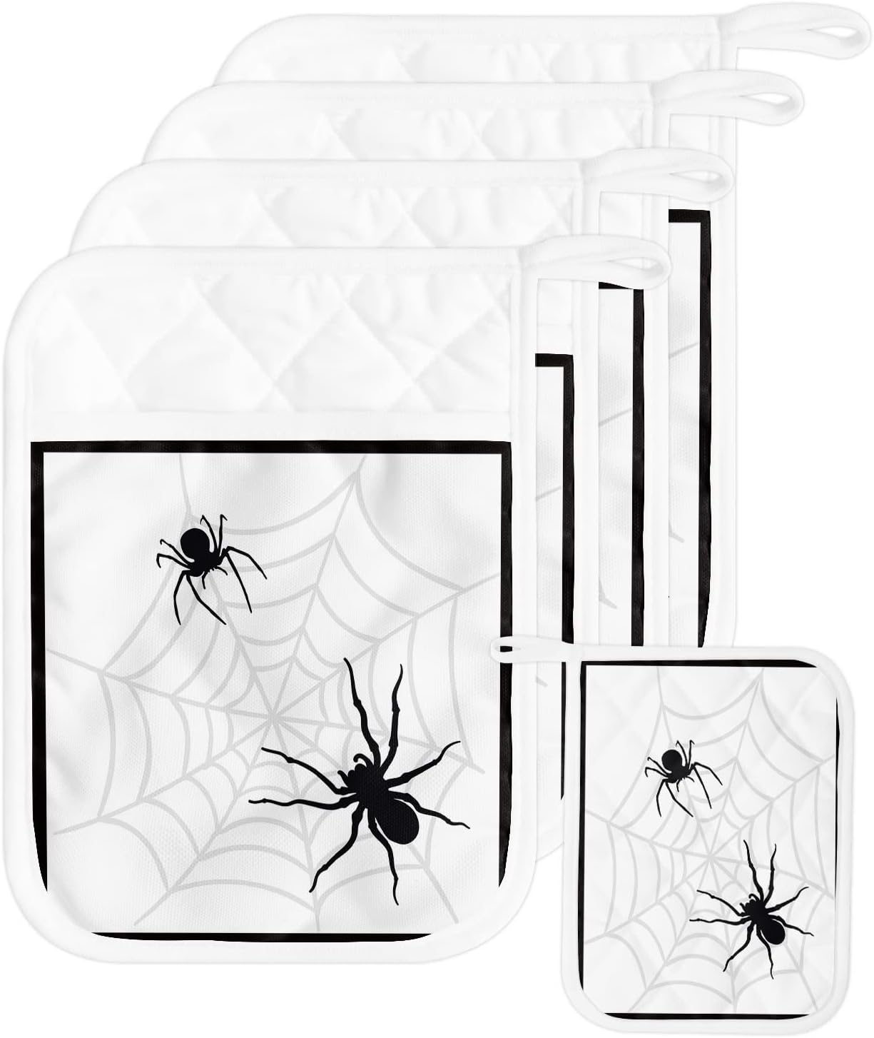 Halloween Cobweb Pot Holder Set