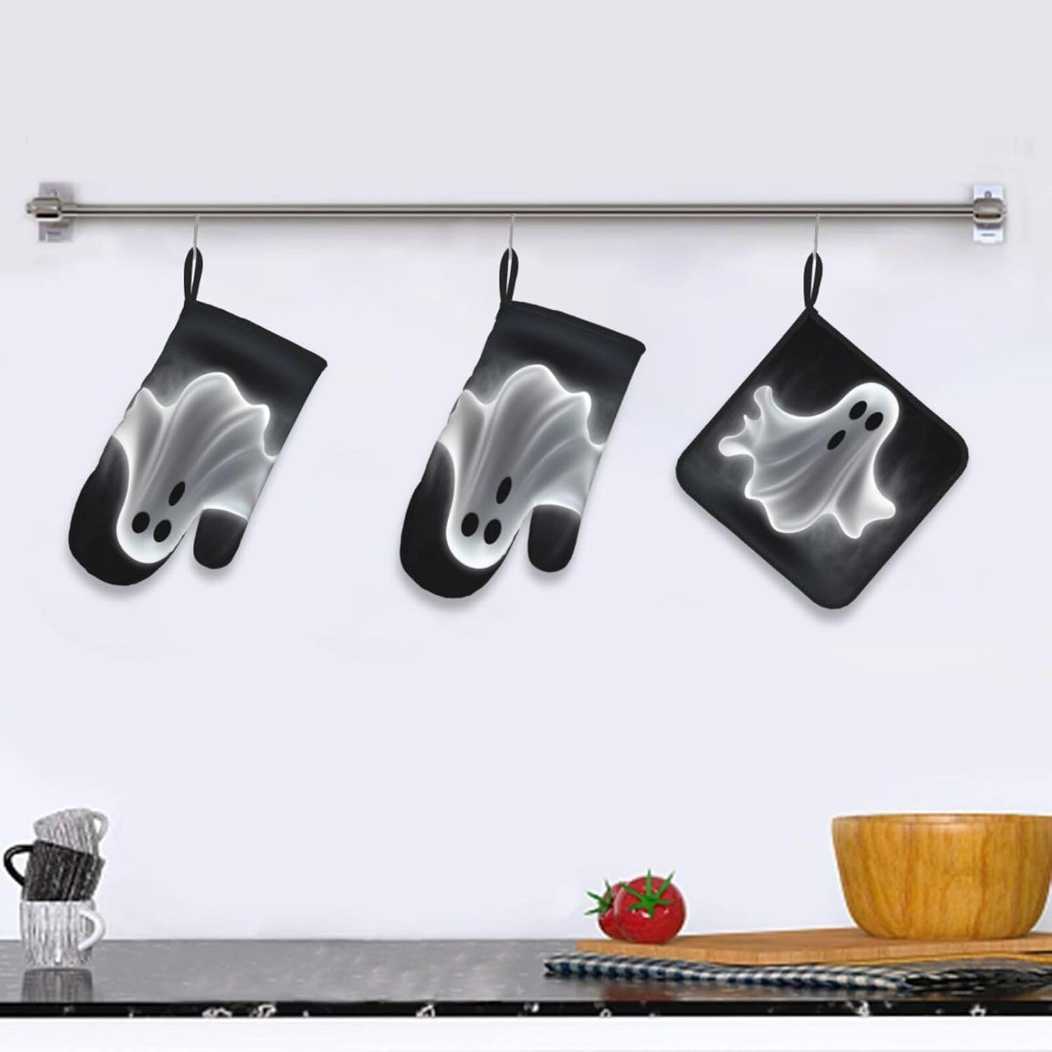 3-Piece Oven Mitt Potholder Set