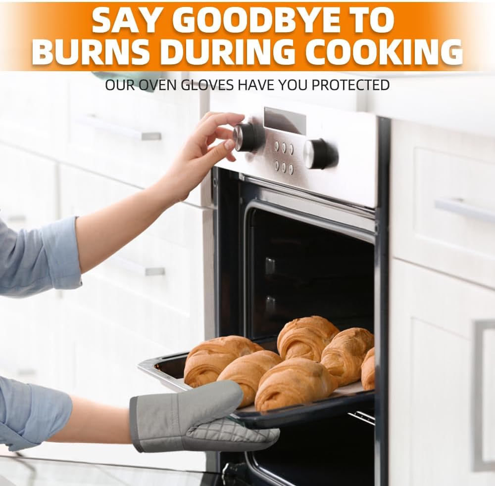 500 Oven Mitts Heat Resistant Kitchen Gloves