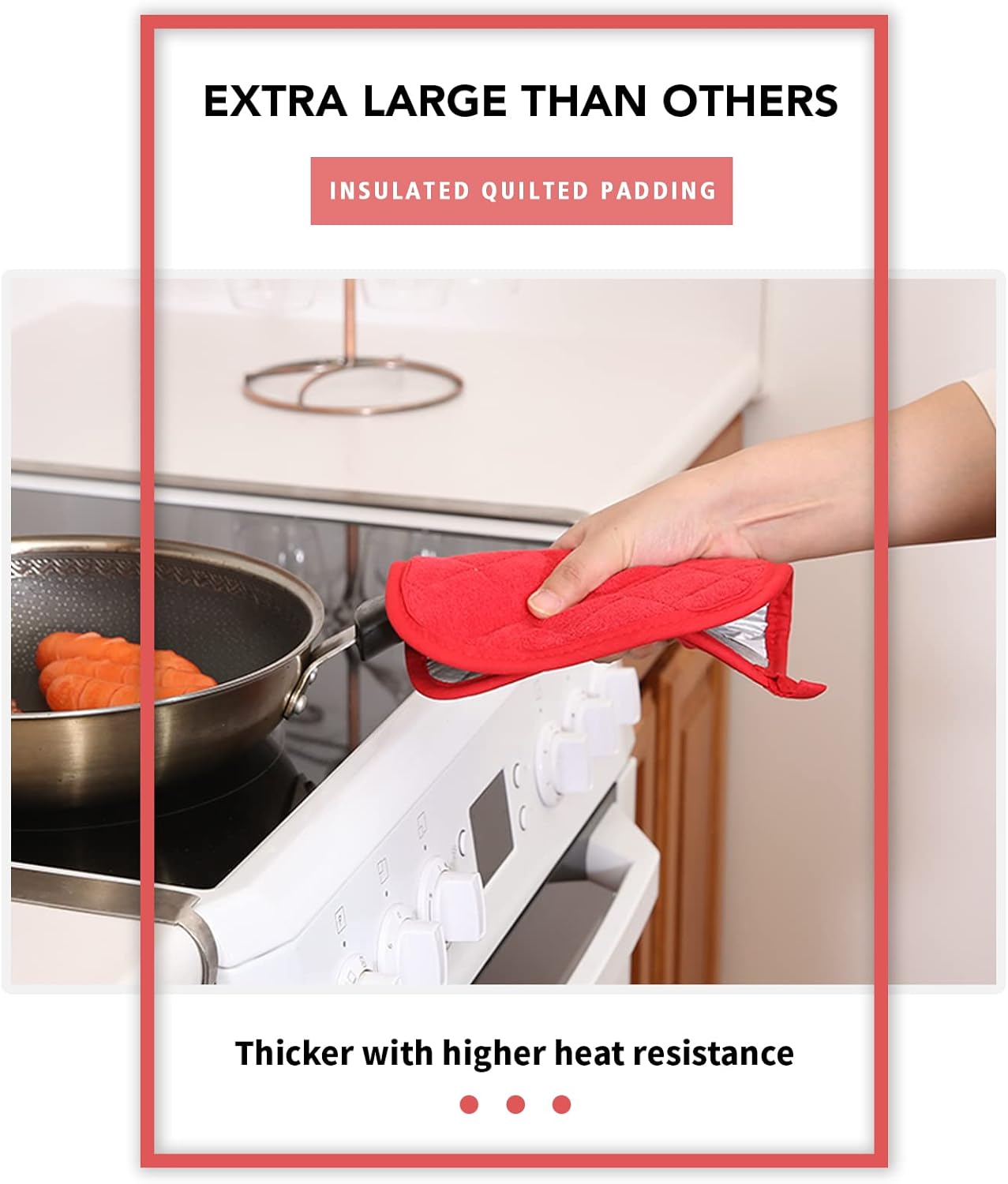 Joyhalo 4-Piece Heat Resistant Pot Holders Set
