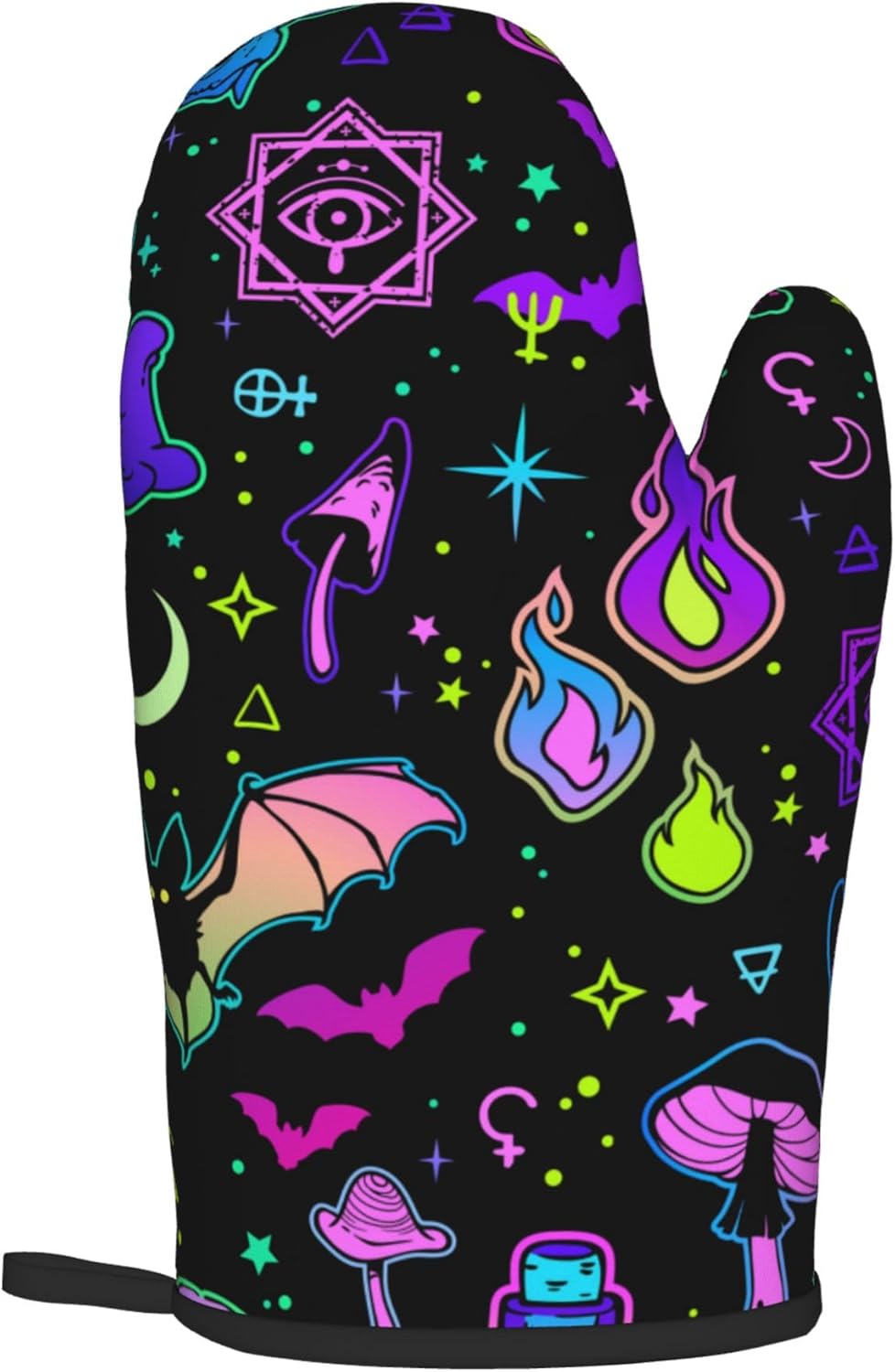 Fashionable High-Quality Halloween Goth Witchy Oven Mitts and Potholders