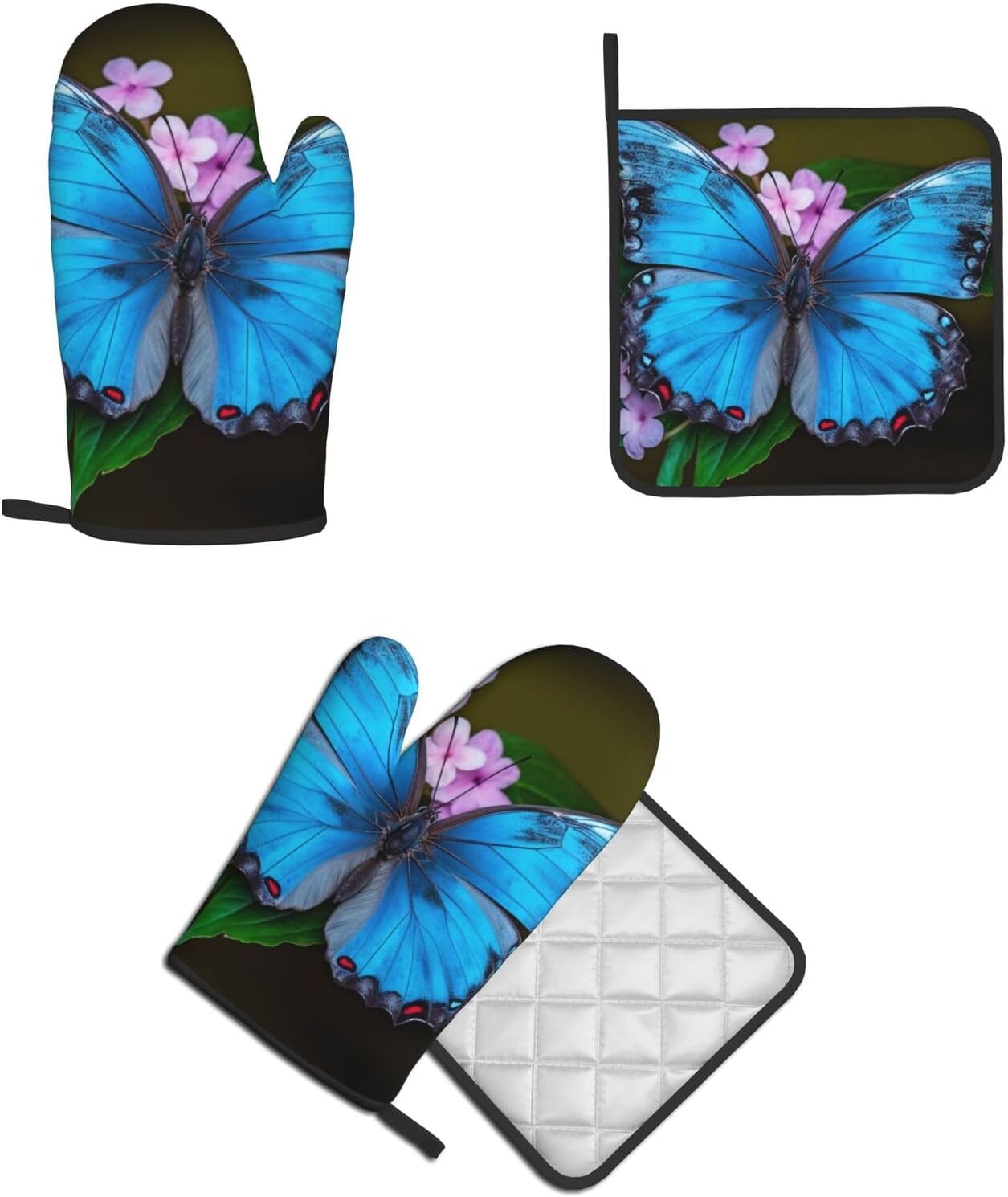 Beautiful Butterfly Oven Mitts