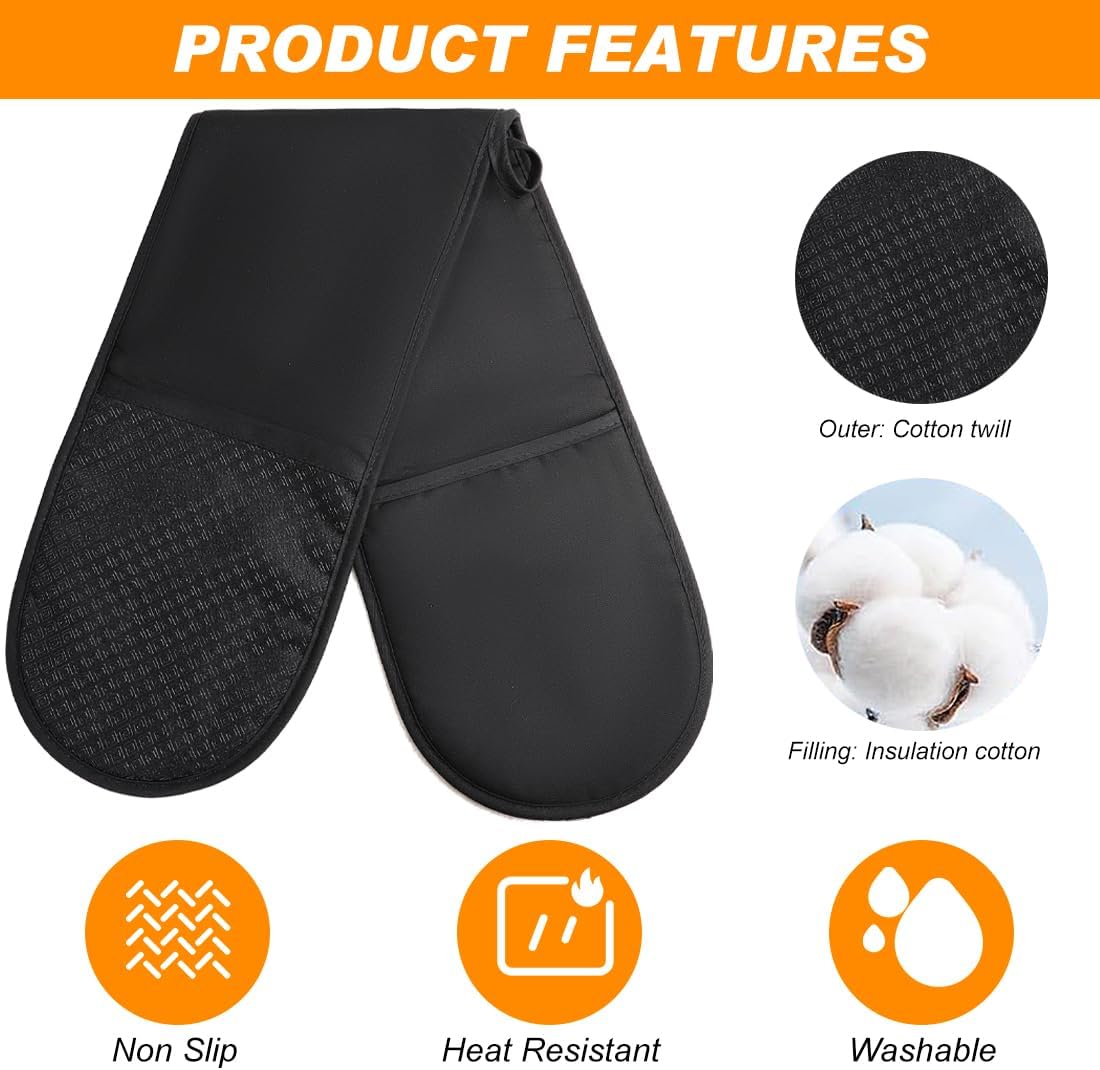 Thick Heat-Resistant Oven Mitt with Non-Slip