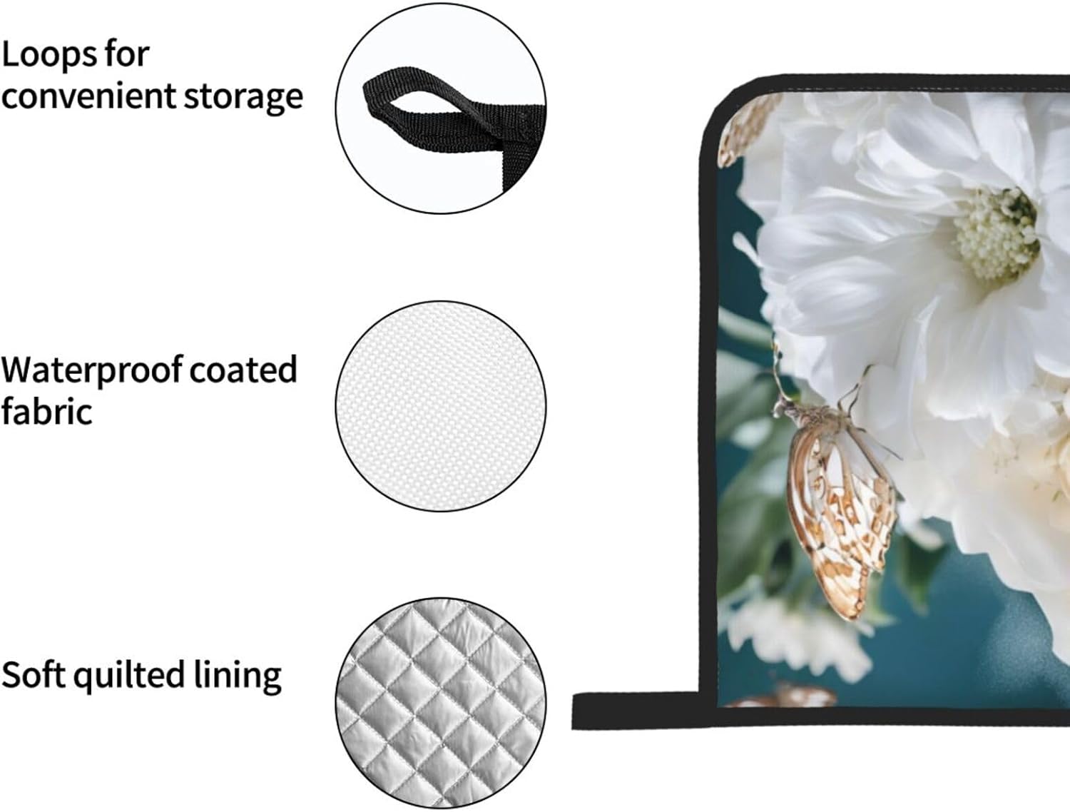 Heat-Resistant Oven Mitt Pot Holder 4-Piece Set
