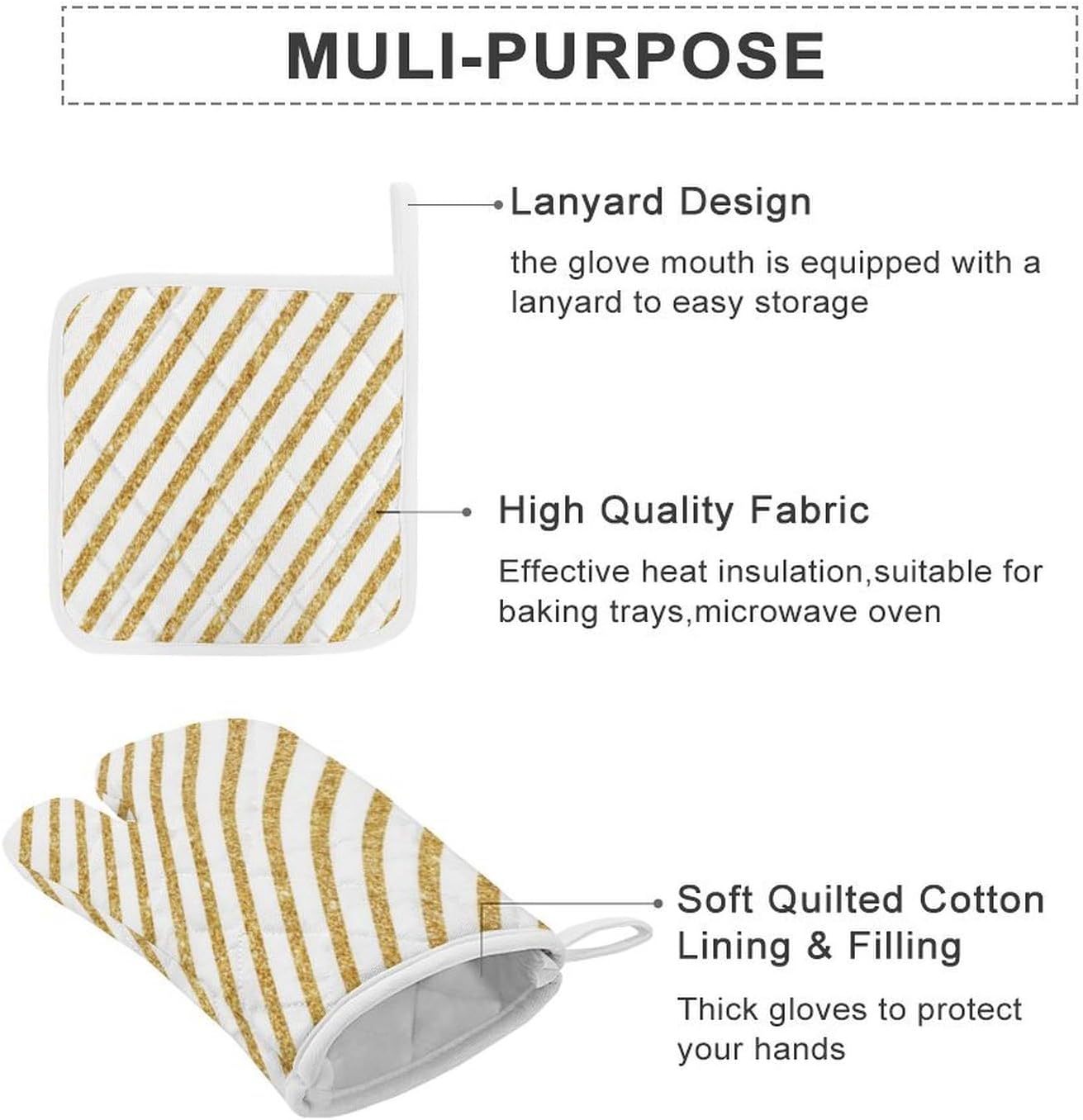 Curdesi Oven Mitts Set
