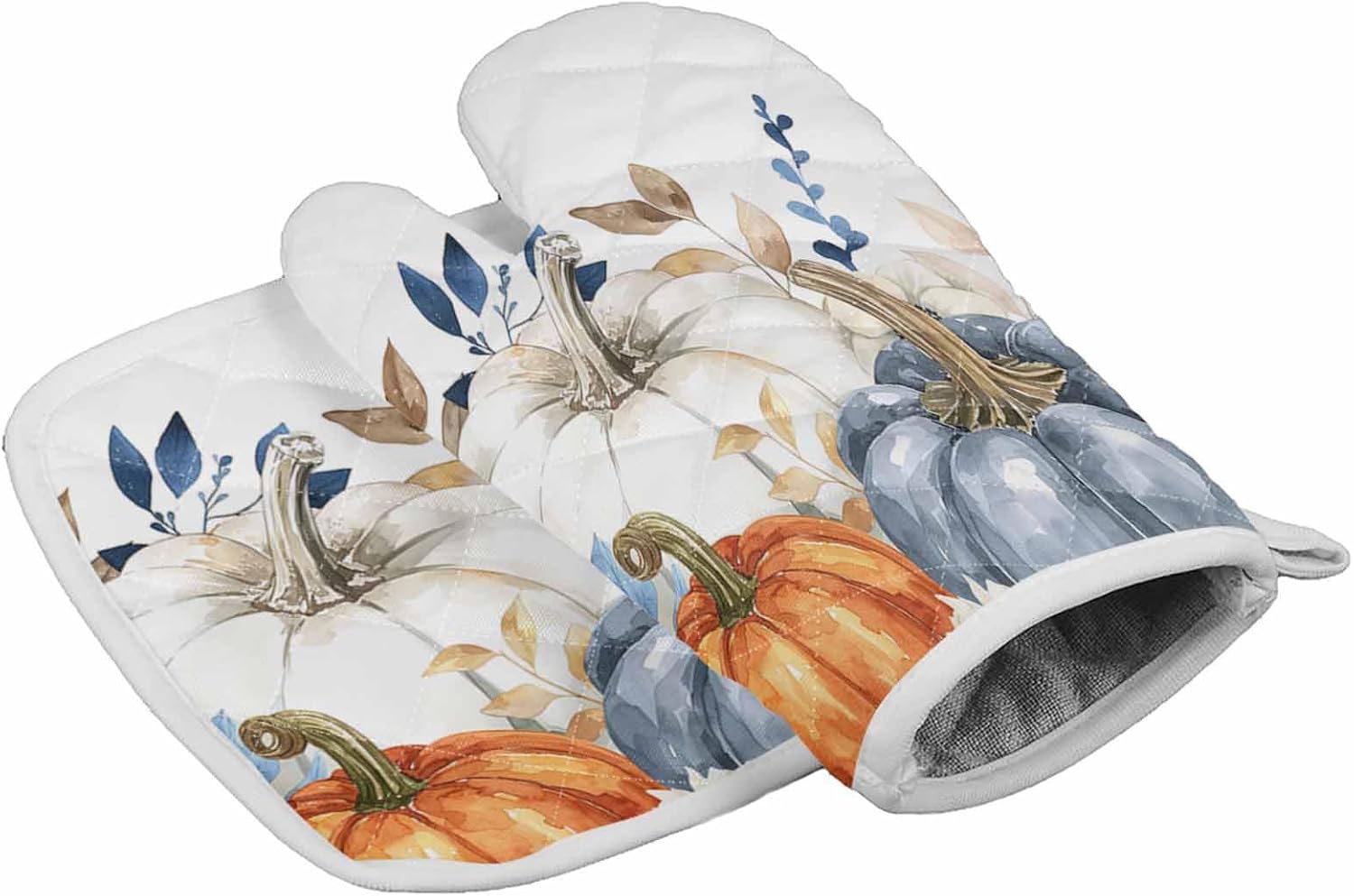 Wohuny Heat-Resistant Oven Mitts for Fall