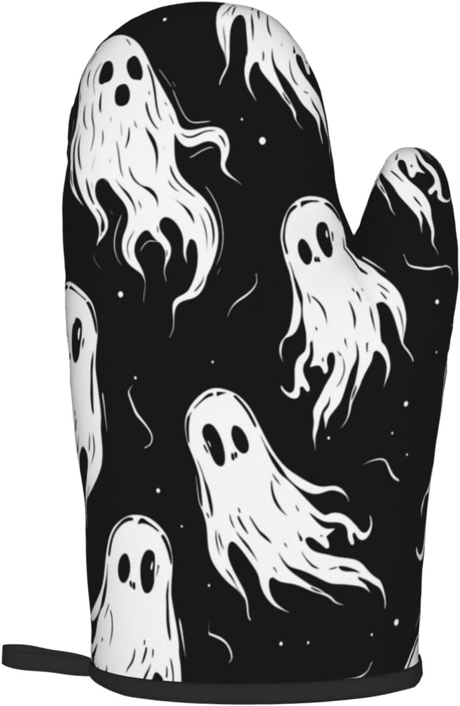 Gothantine Halloween Ghost Oven Mitts Pot Holders Set