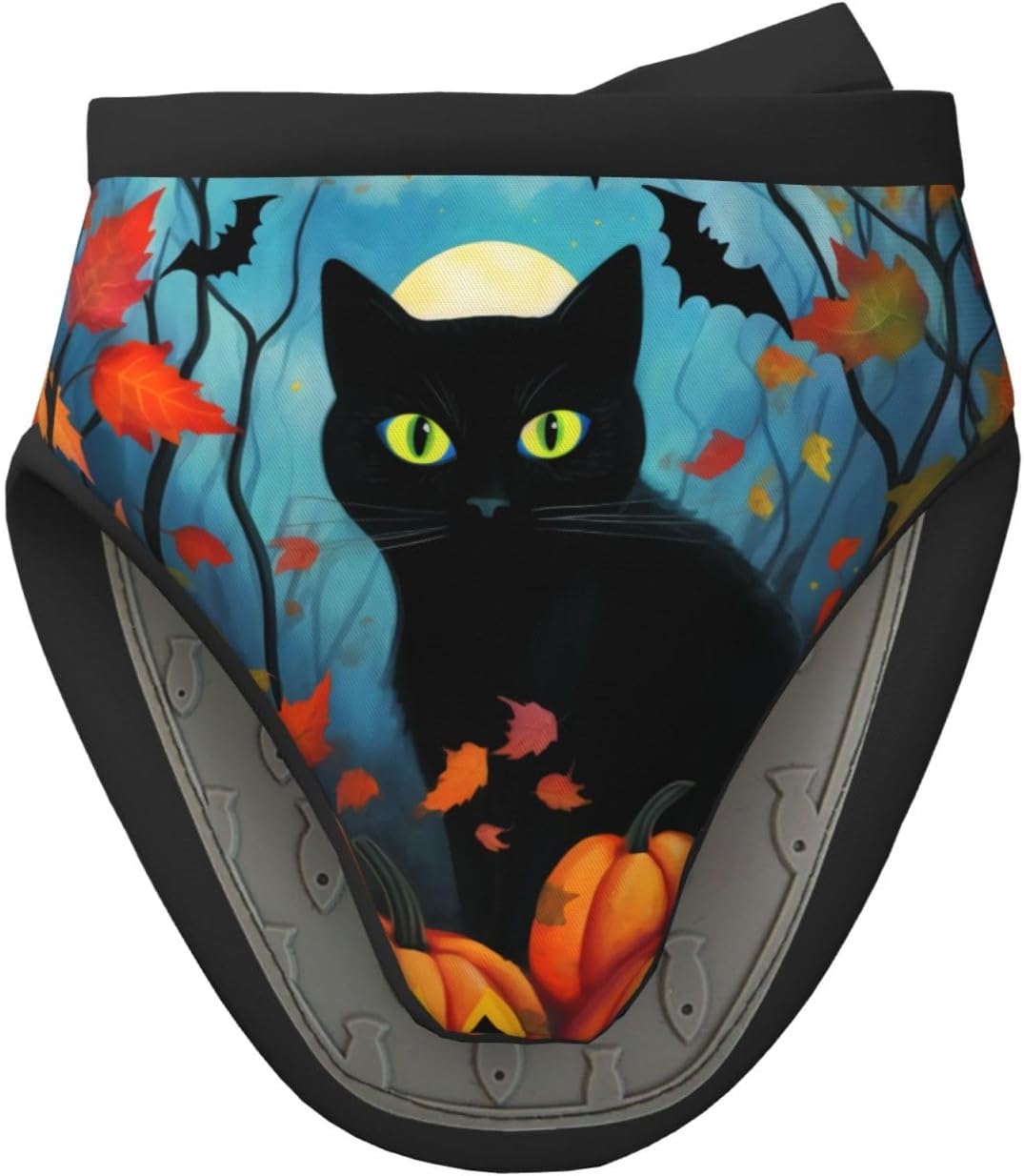 High-Quality Halloween Black Cat Mini Oven Mitts