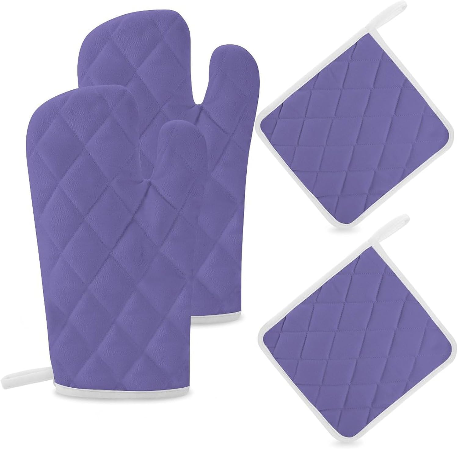 Curdesi 4PCS Oven Mitts Pot Holders Set