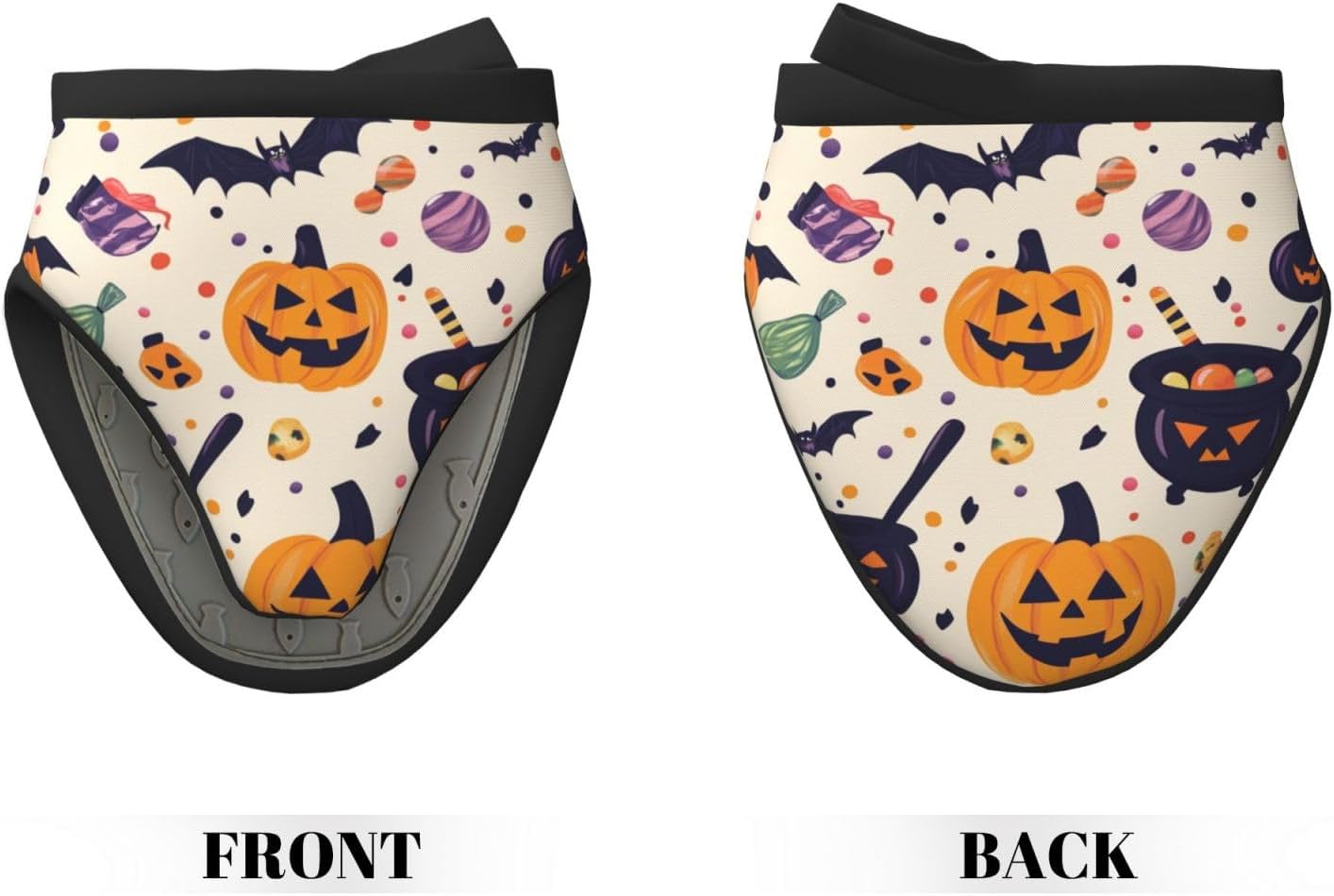Halloween Themed Pumpkins Silicone Oven Mitts