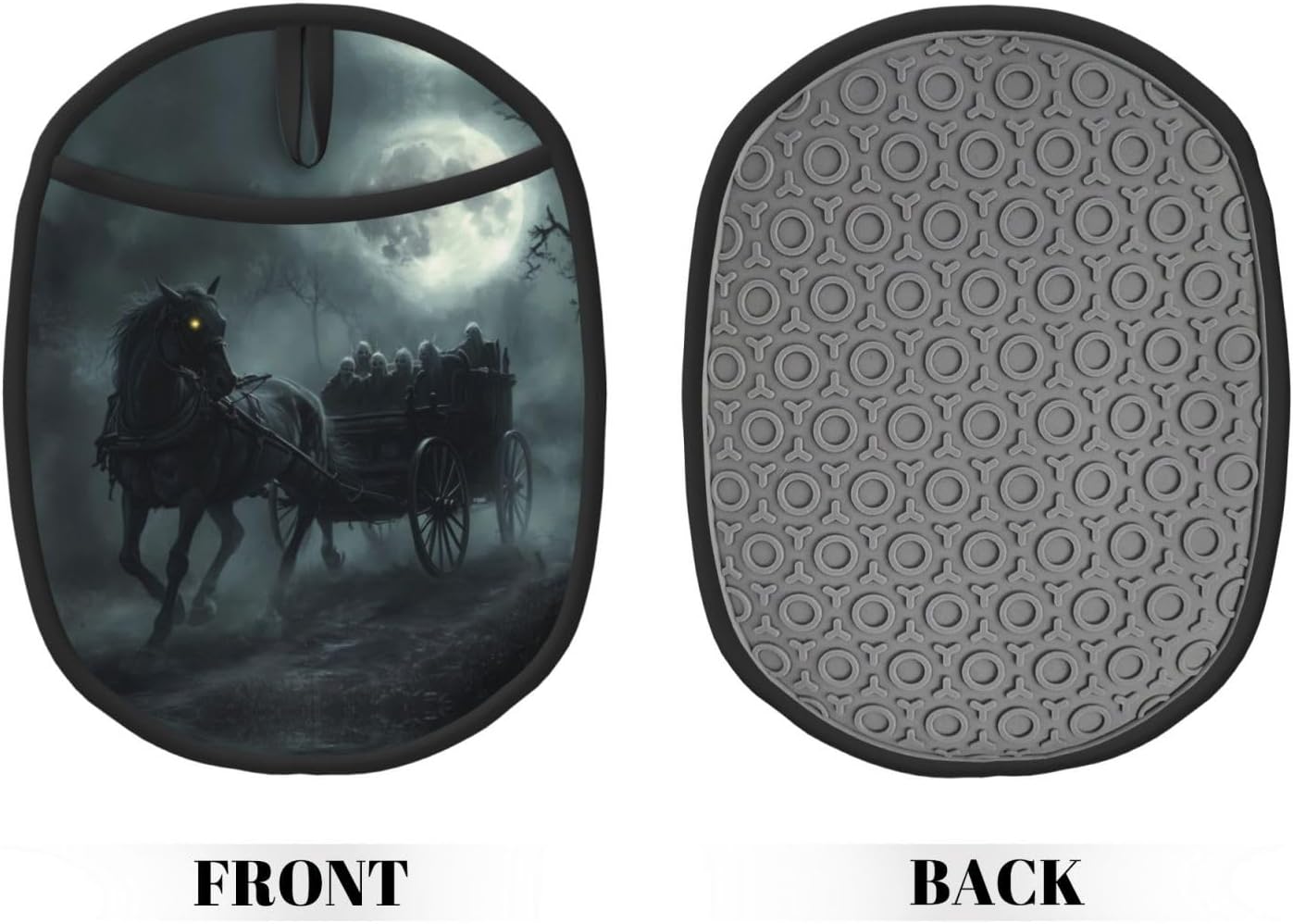 Funny Halloween Ghost Carriage Moon Night Pot Holder