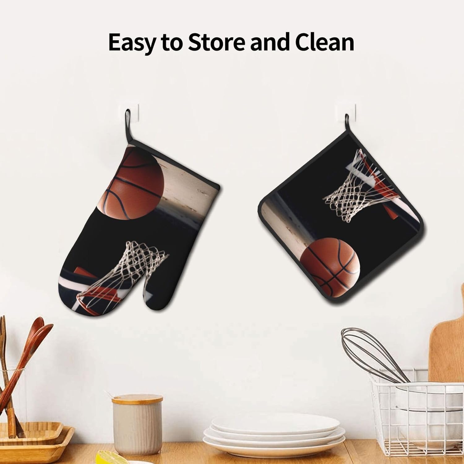 Experience the Heat Oven Mitts Pot Holders Set by Quopvn