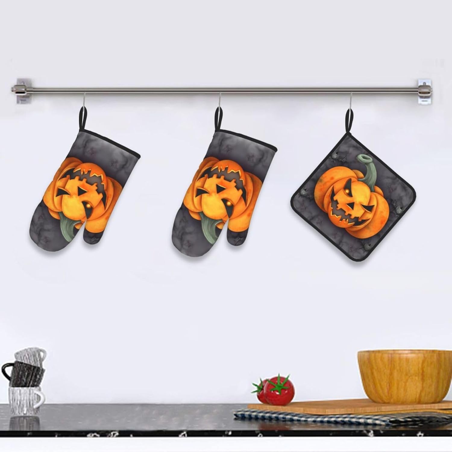 Safe cooking gloves pot holders set Heat Resistant dishwasher safe