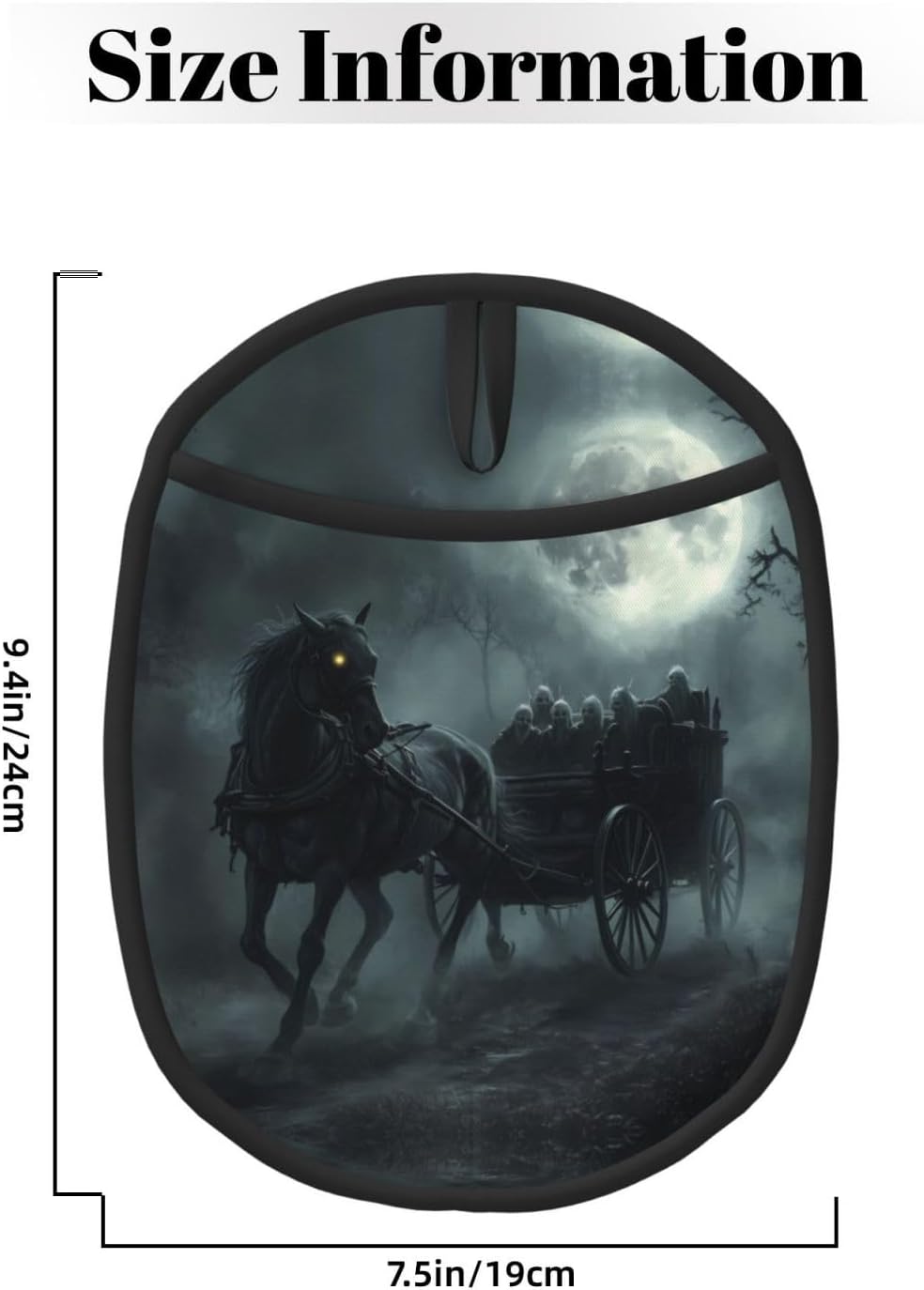 Funny Halloween Ghost Carriage Moon Night Pot Holder