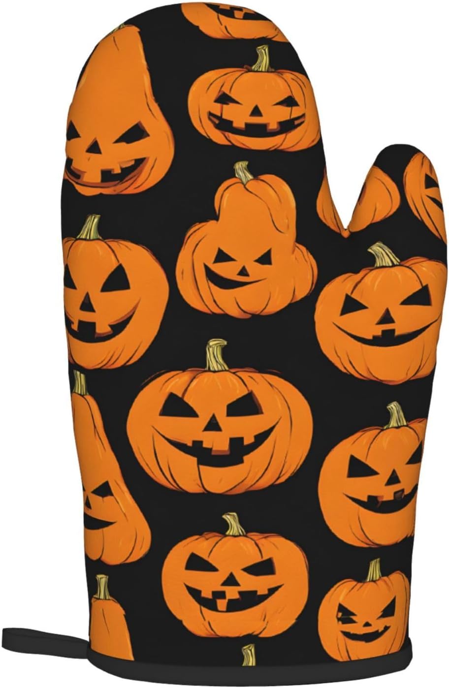 Pumpkin-Themed Oven Mitts Pot Holders Set
