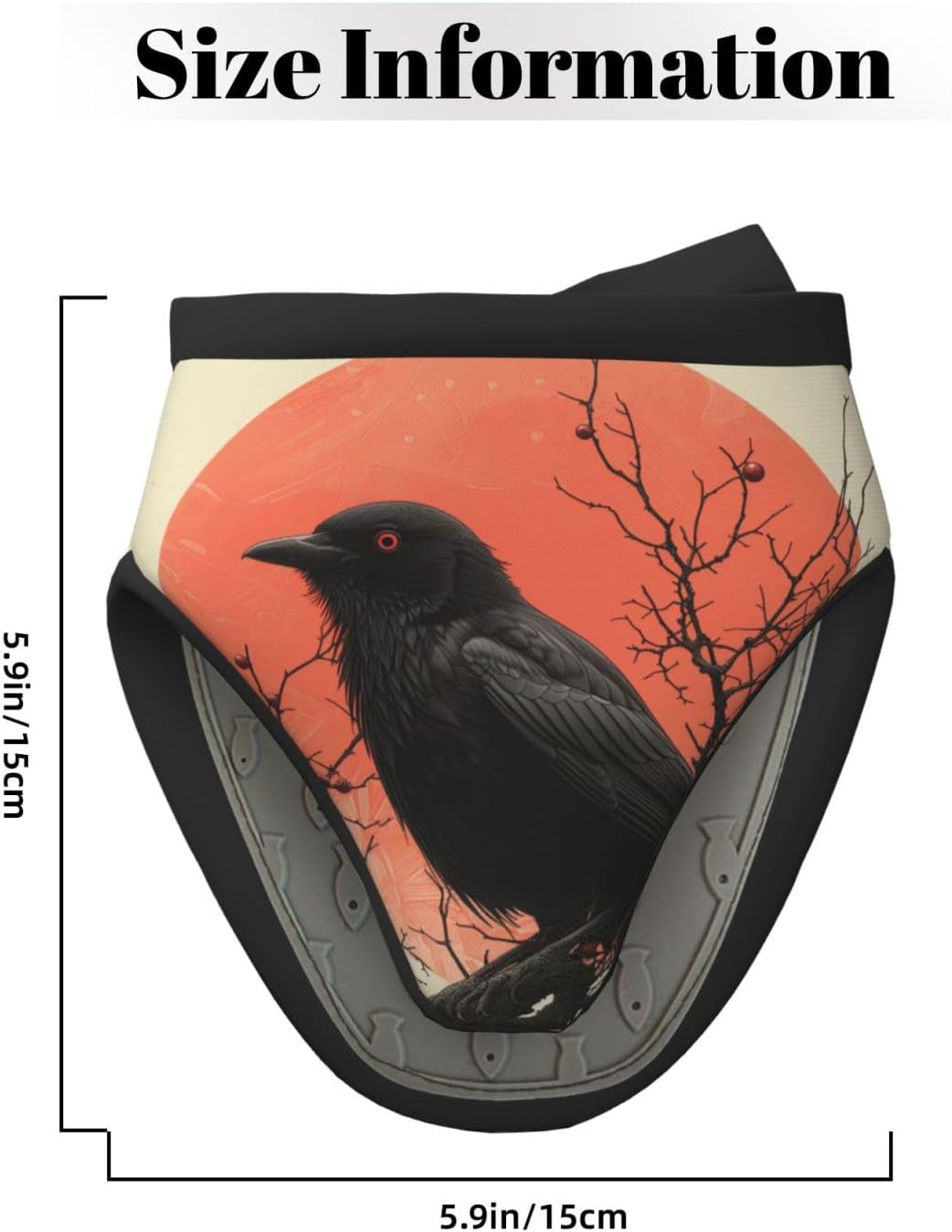 Vintage Halloween Raven Mini Silicone Oven Mitts