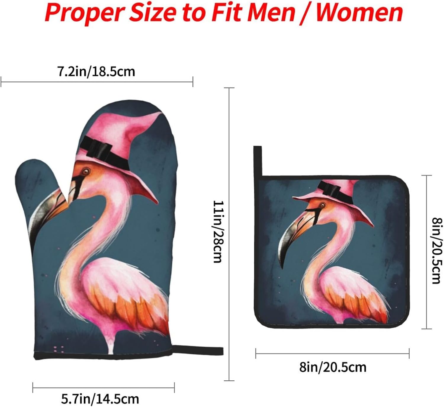 Halloween Flamingo Kitchen Set
