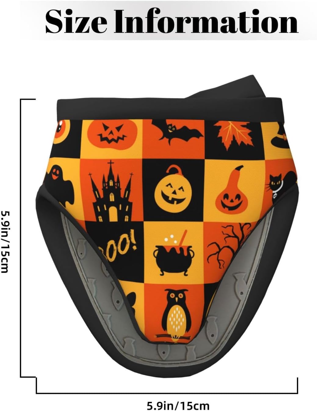 Halloween Symbol Oven Mitts - Heat Resistant Non-Slip