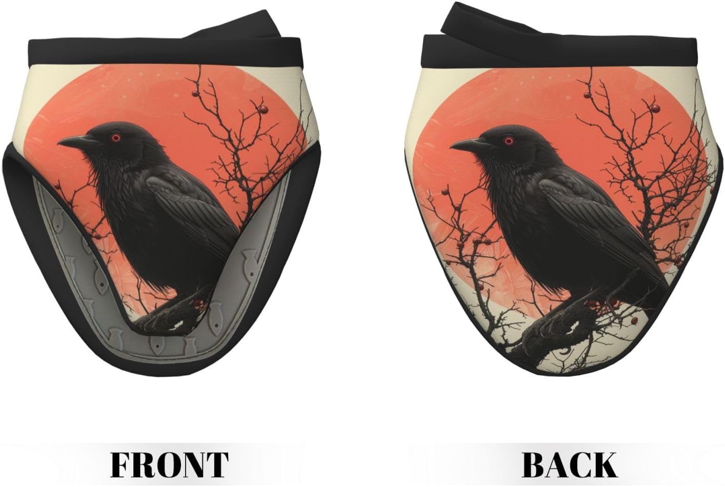 Vintage Halloween Raven Mini Silicone Oven Mitts