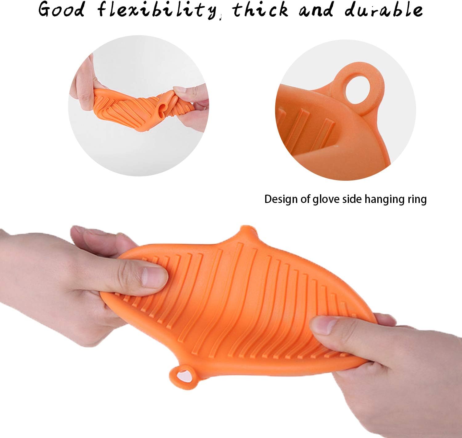 NEPAK 4 Pairs Silicone Oven Mitts