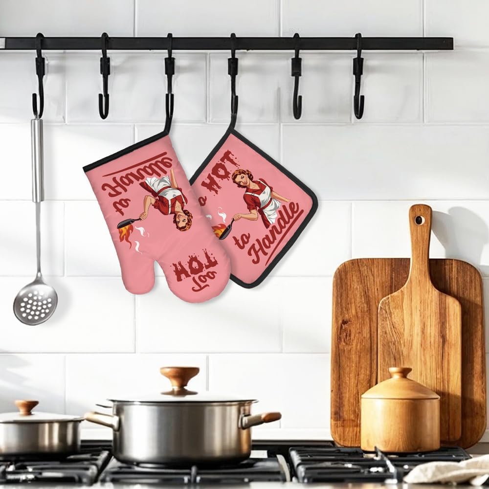 DYJYBMY Too Hot to Handle Potholders Set