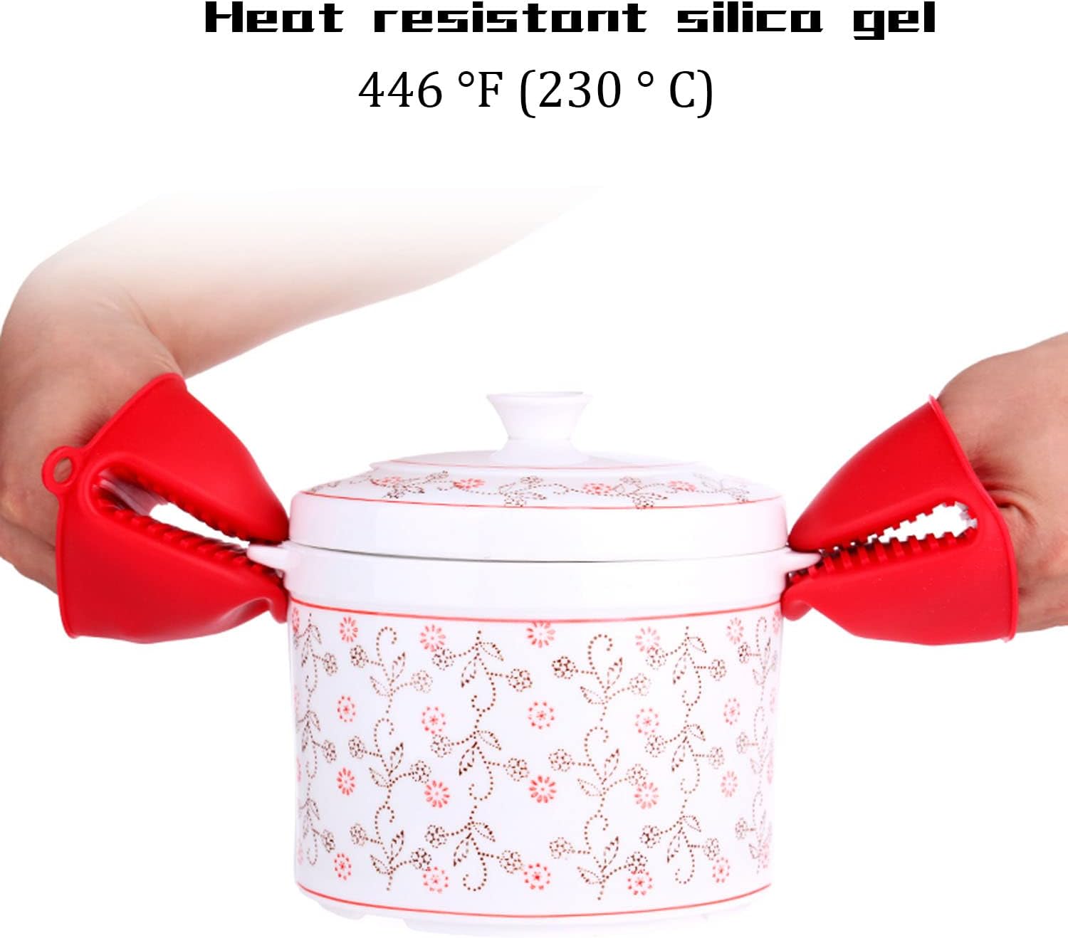 NEPAK 4 Pairs Silicone Oven Mitts