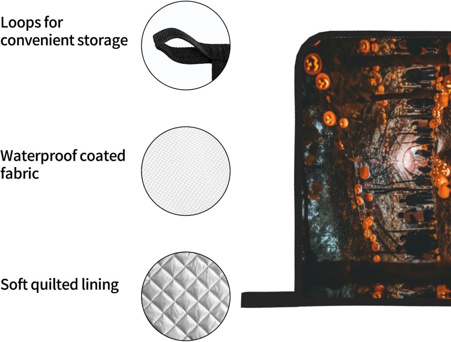 Halloween Trick or Treat 4-Piece Oven Mitt Set