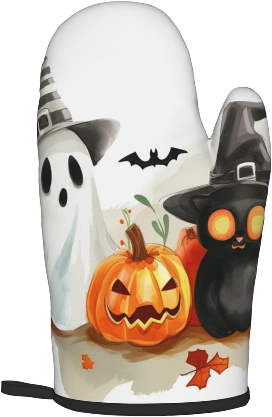 Cute Halloween Ghost Oven Mitts Set