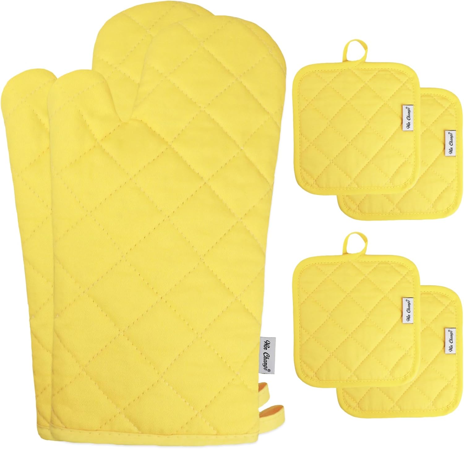 Win Change 6 Piece Oven Mitts and Pot Holders Set