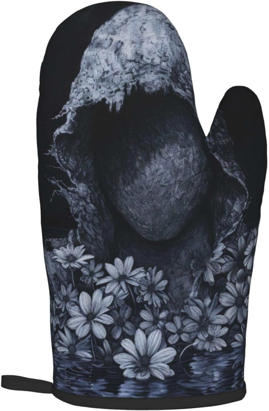 Spooky Halloween Ghost Oven Mitts and Pot Holders Set 1