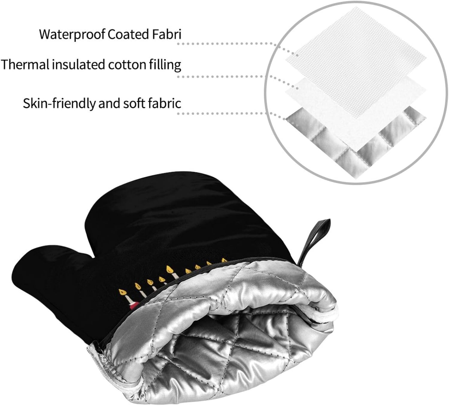 Chic 4-Piece Pot Holder Oven Mitt Set for Kitchen Mastery