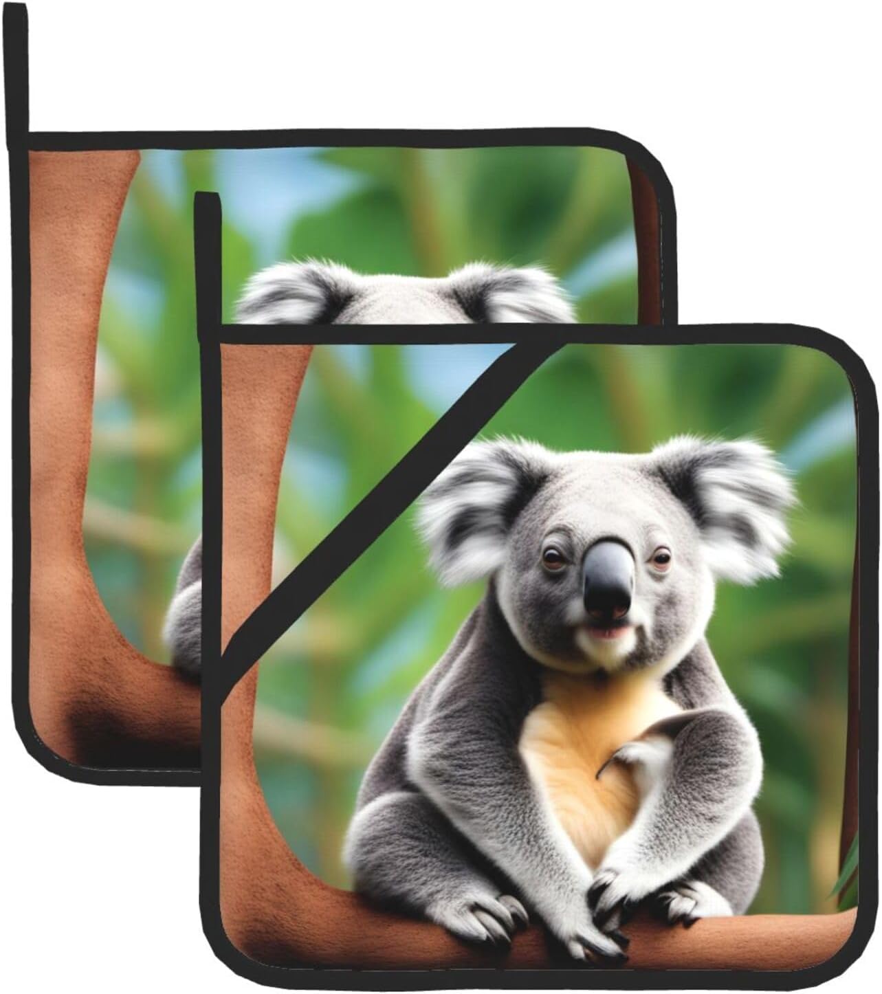 Funny Koalas Potholders 2-Pack Heat Resistant