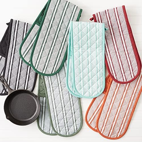 Double-Strip Heat-Resistant Oven Mitt